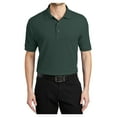 thumbnail image 1 of Yellow Rooster Male Silk Touch Polo Men Extended T-Shirts Dark Green L, 1 of 7