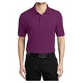 thumbnail image 1 of Yellow Rooster Male Silk Touch Polo Men Extended T-Shirts Deep Berry L, 1 of 7