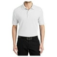 thumbnail image 1 of Yellow Rooster Male Silk Touch Polo Men Extended T-Shirts White S, 1 of 7