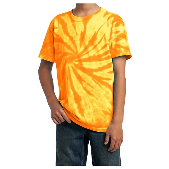 Yellow Rooster Male T-Shirts Little Boys Tie-Dye Gold S