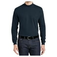 thumbnail image 1 of Yellow Rooster Men Interlock Knit Mock Male Turtleneck Sweaters Navy M, 1 of 6