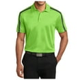 thumbnail image 1 of Yellow Rooster Men Stripe Polo Male T-Shirt Lime/ Steel Grey M, 1 of 4