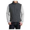 thumbnail image 1 of Yellow Rooster Men Super Soft Value Fleece Male Vest Iron Grey 5XL, 1 of 6