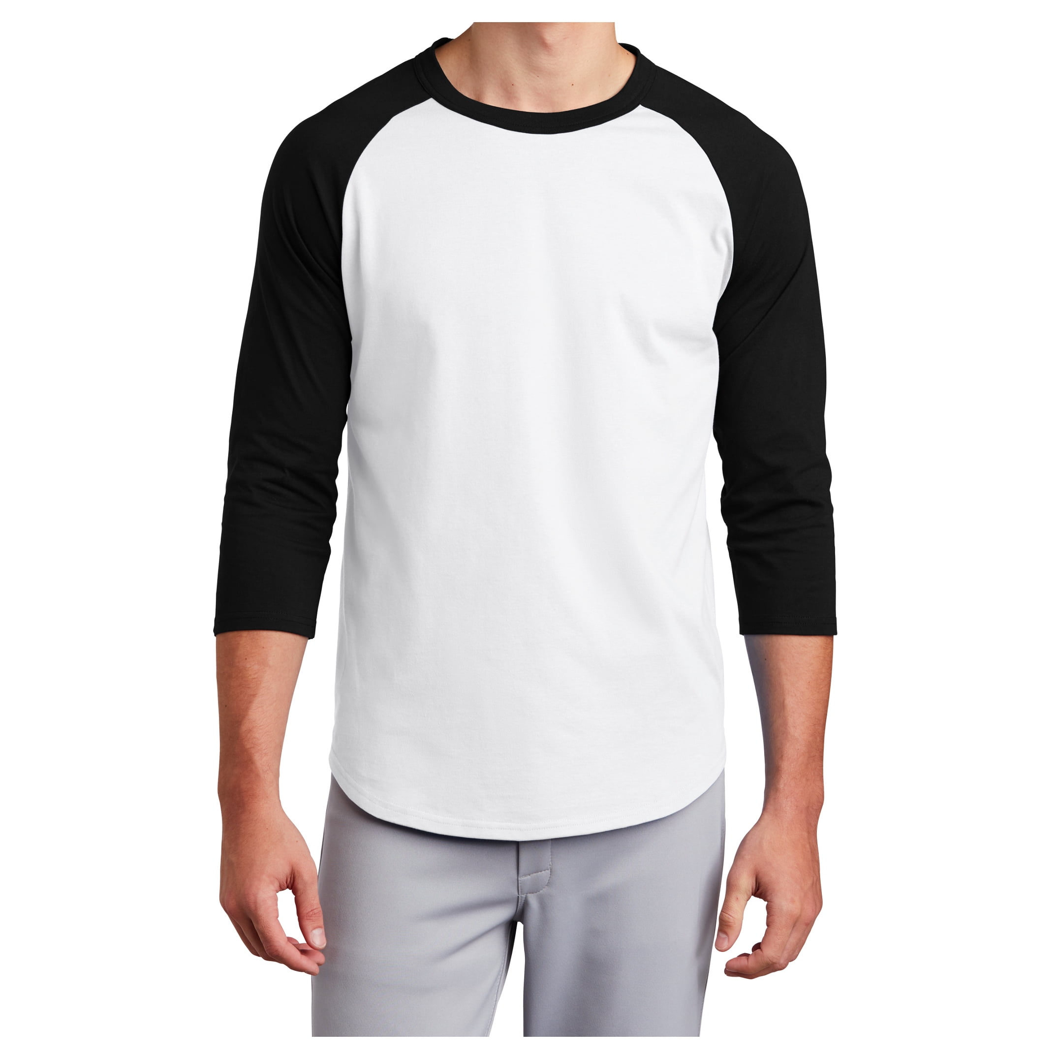 Yellow Rooster Men's Colorblock Raglan Jersey White/ Black XL - Walmart.com