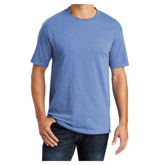 Yellow Rooster Men's Core Blend Cotton/Polyester Tee Shirt Carolina Blue M