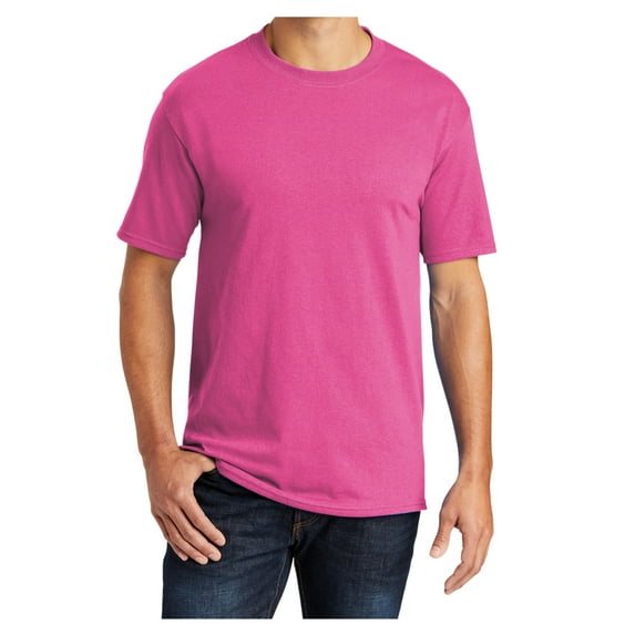 Yellow Rooster Men's Core Blend Cotton/Polyester Tee Shirt Sangria S