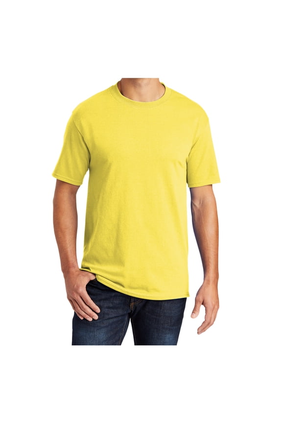 Men's Core Blend Cotton/Polyester Tee Shirt Yellow 6XL