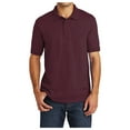 thumbnail image 1 of Yellow Rooster Men's Core Blend Jersey Knit Polo Athletic Maroon XL, 1 of 6