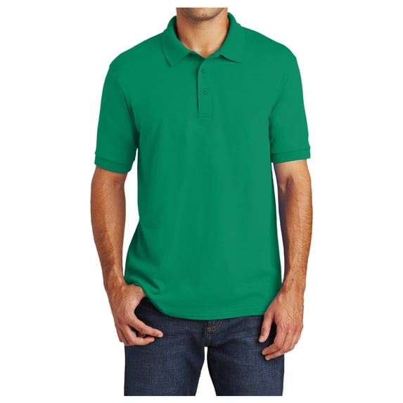 Yellow Rooster Men's Core Blend Jersey Knit Polo Kelly 2XL