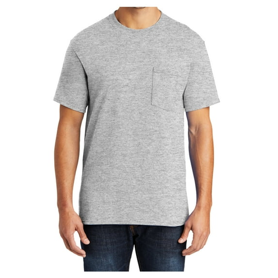 Yellow Rooster Men's Core Blend Pocket T-Shirts Ash XL