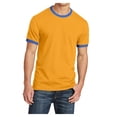 thumbnail image 1 of Yellow Rooster Men's Core Cotton Ringer Tee Gold/Royal L, 1 of 6