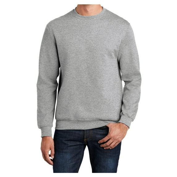 Yellow Rooster Men's Core Fleece Classic Crewneck Sweatshirt Athletic Heather 2XL