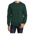 thumbnail image 1 of Yellow Rooster Men's Core Fleece Classic Crewneck Sweatshirt Dark Green 2XL, 1 of 6
