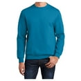 thumbnail image 1 of Yellow Rooster Men's Core Fleece Classic Crewneck Sweatshirt Neon Blue 2XL, 1 of 6
