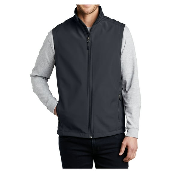 Yellow Rooster Men's Core Soft Shell Male Vest Battleship Grey XS