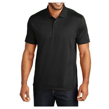 Yellow Rooster Men's Diamond Jacquard Male Polo T-Shirt Black XS