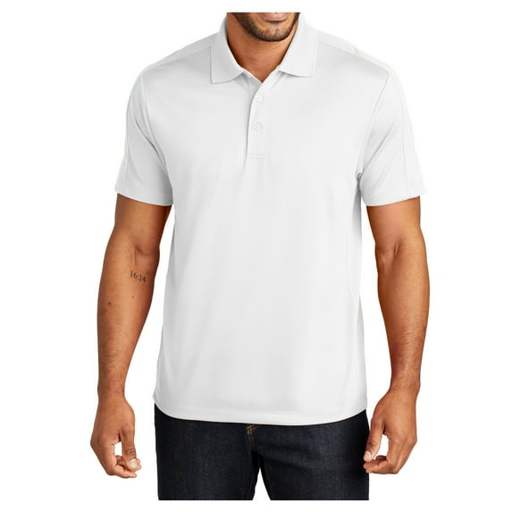 Yellow Rooster Men's Diamond Jacquard Male Polo T-Shirt White 2XL