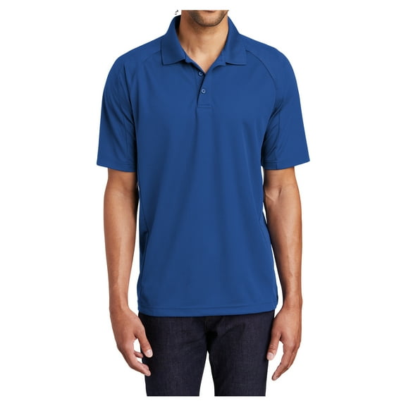 Yellow Rooster Men's Dri-Mesh Pro Polyester Polo Shirt Royal S