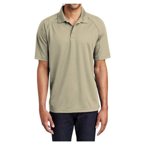 Yellow Rooster Men's Dri-Mesh Pro Polyester Polo Shirt Sandstone XL