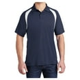 thumbnail image 1 of Yellow Rooster Men's Dry Zone Colorblock Raglan Male Polo T-Shirts True Navy/ White Black XL, 1 of 6