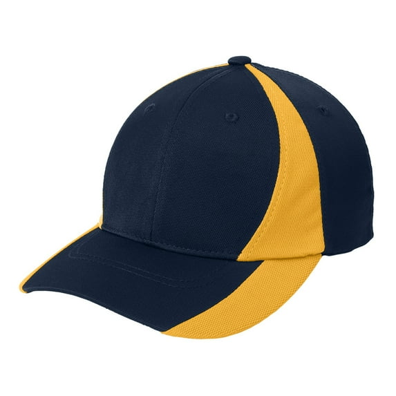 Yellow Rooster Men's Dry Zone Nylon Colorblock Male Cap True Navy/ Gold