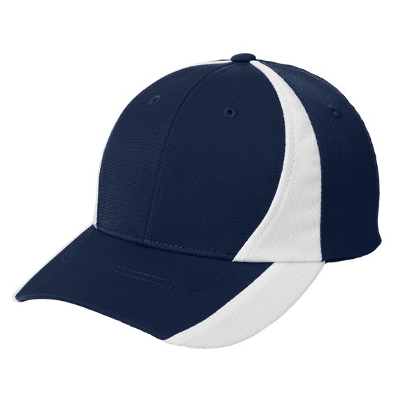 Yellow Rooster Men's Dry Zone Nylon Colorblock Male Cap True Navy/ White