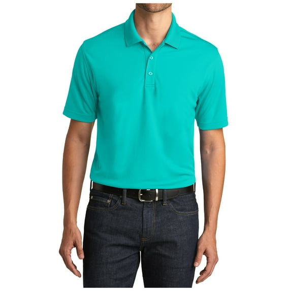 Yellow Rooster Men's Dry Zone UV Micro Mesh Polo Aquamarine XS