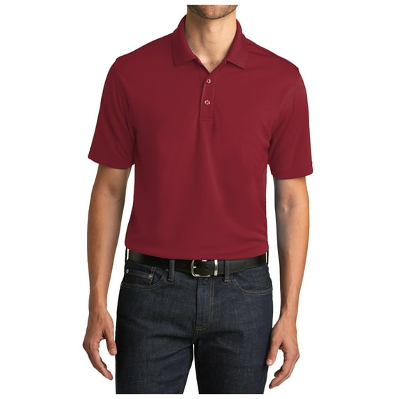 Yellow Rooster Men's Dry Zone UV Micro Mesh Polo Burgundy 2XL