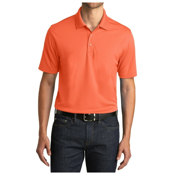 Yellow Rooster Men's Dry Zone UV Micro Mesh Polo Coral Splash XS