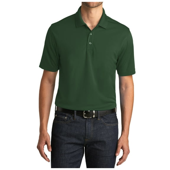 Yellow Rooster Men's Dry Zone UV Micro Mesh Polo Deep Forest Green 4XL