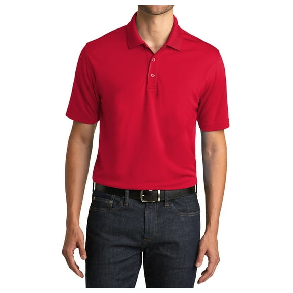 Yellow Rooster Men's Dry Zone UV Micro Mesh Polo Rich Red 5XL
