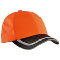 thumbnail image 1 of Yellow Rooster Men's Enhanced Polyester Visibility Cap Safety Orange/ Black, 1 of 3