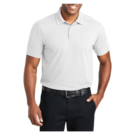 Yellow Rooster Men's Ezperformance Pique Male Polo White S