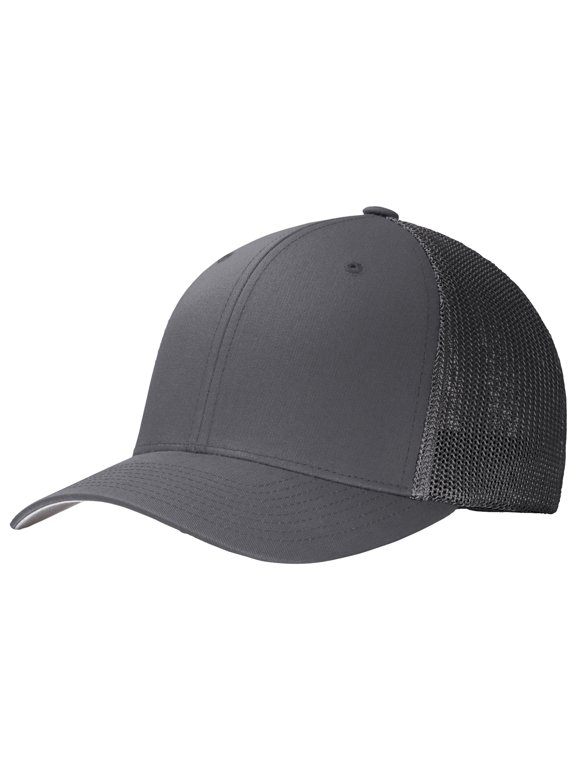 Men's Flexfit Mesh Back Male Cap Graphite/ Graphite L/XL