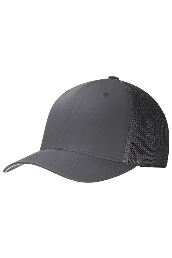 Men's Flexfit Mesh Back Male Cap Graphite/ Graphite L/XL