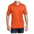 thumbnail image 1 of Yellow Rooster Men's Heather Contender Polyester Polo Deep Orange Heather S, 1 of 8