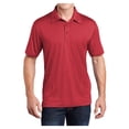 thumbnail image 1 of Yellow Rooster Men's Heather Contender Polyester Polo Scarlet Heather M, 1 of 8