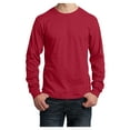 thumbnail image 1 of Yellow Rooster Men's Long Sleeve Core Cotton Tee Red S, 1 of 6