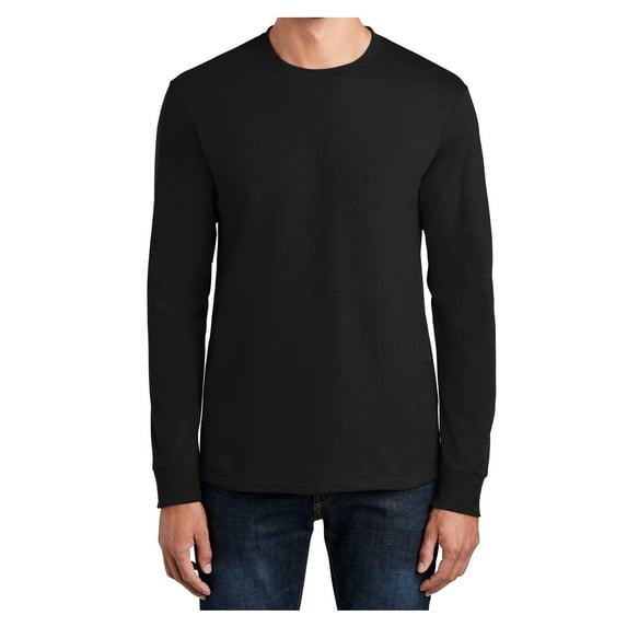Yellow Rooster Men's Long Sleeve Essential T-Shirt Jet Black L