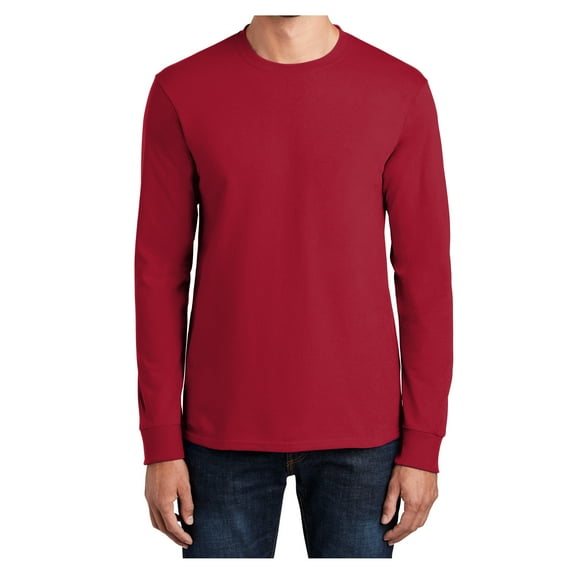 Yellow Rooster Men's Long Sleeve Essential T-Shirt Red S