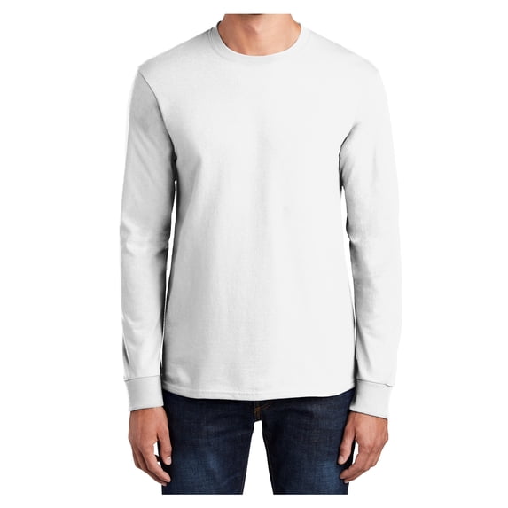 Yellow Rooster Men's Long Sleeve Essential T-Shirt White 3XL