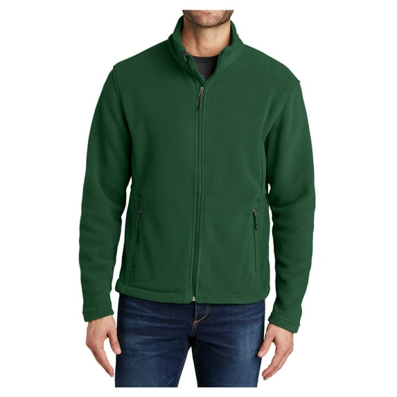 Yellow Rooster Men's Long Sleeve Value Male Fleece Jacket Forest Green S