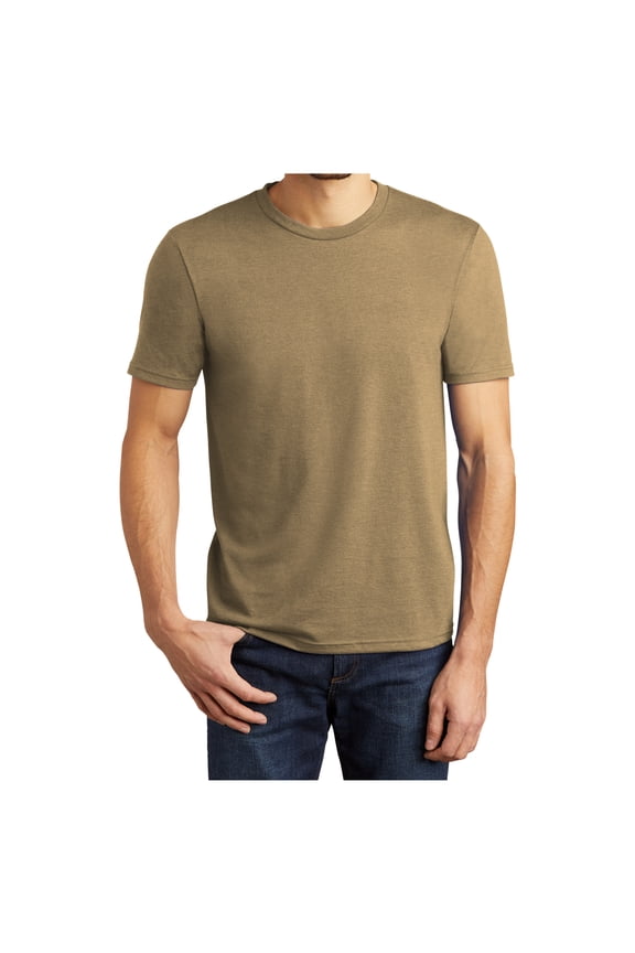 Men's Perfect Tri Polyester/Cotton/Rayon T-Shirts Coyote Brown Heather L