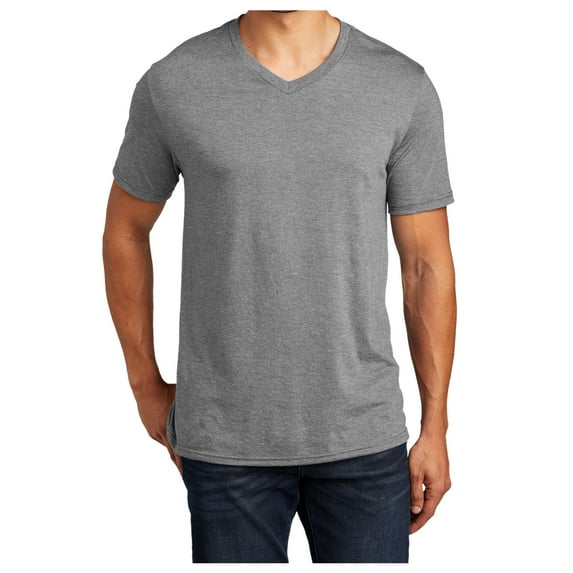 Yellow Rooster Men's Perfect Tri V-Neck Tee Grey Frost S