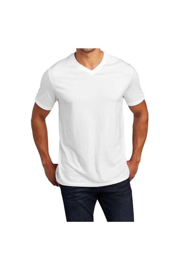 Men's Perfect Tri V-Neck Tee White L