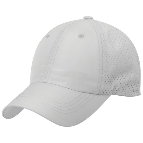 Yellow Rooster Men's Perforated Polyester Cap White