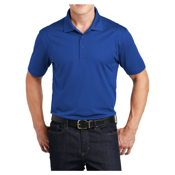 Yellow Rooster Men's Polyester Micropique Sport-Wick Polo Shirt True Royal 4XL