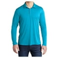 thumbnail image 1 of Yellow Rooster Men's Posi-UV Pro Long Sleeve Male Polo T-Shirts Sapphire 2XL, 1 of 6