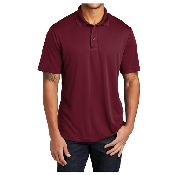 Yellow Rooster Men's PosiCharge Competitor Male Polo T-Shirt Maroon 4XL