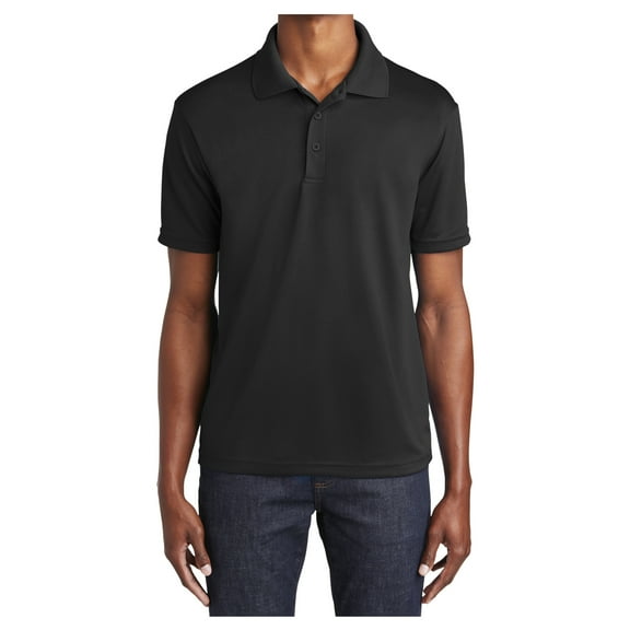 Yellow Rooster Men's PosiCharge RacerMesh Polo Shirts Black M